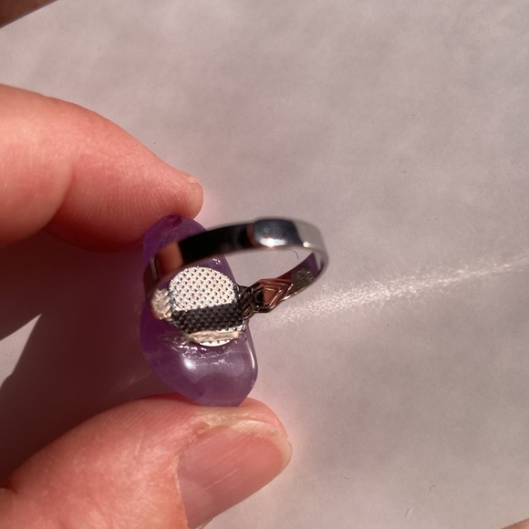Amethyst adjustable ring - Picture 2 of 5